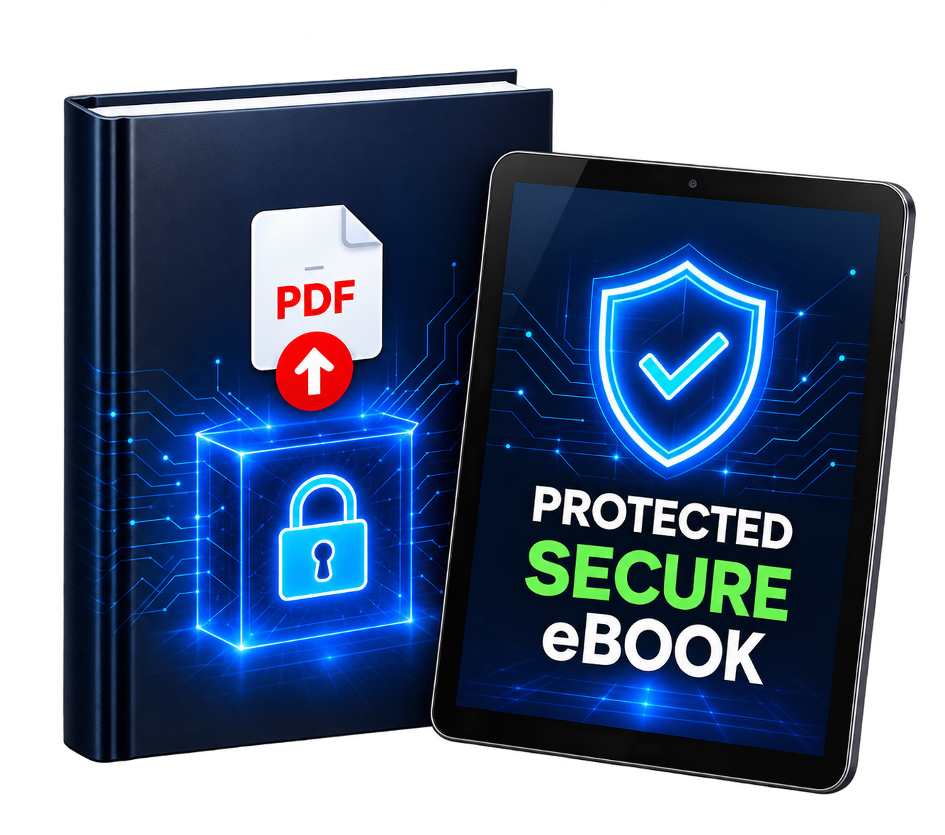 Protected Secure eBook Mockup
